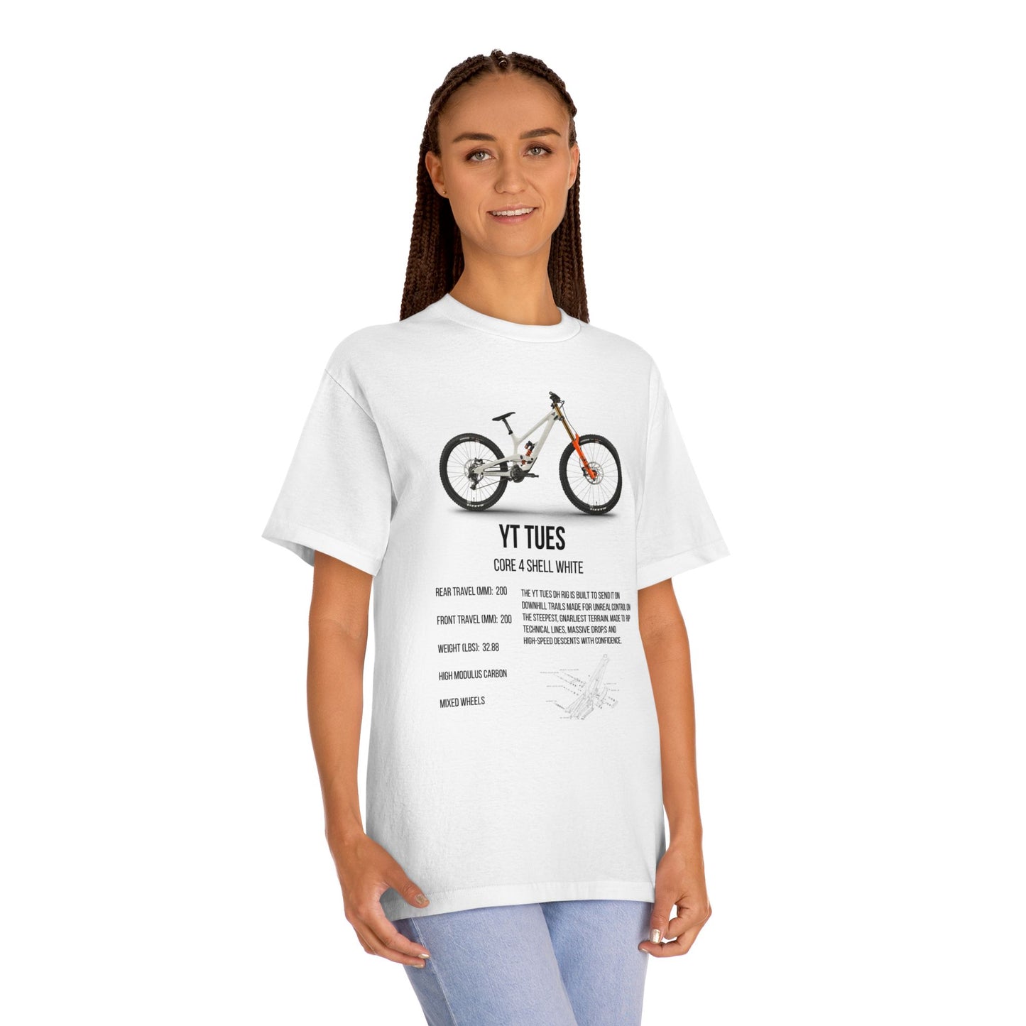 T Shirt - YT Industries Tues Core 4 Shell White