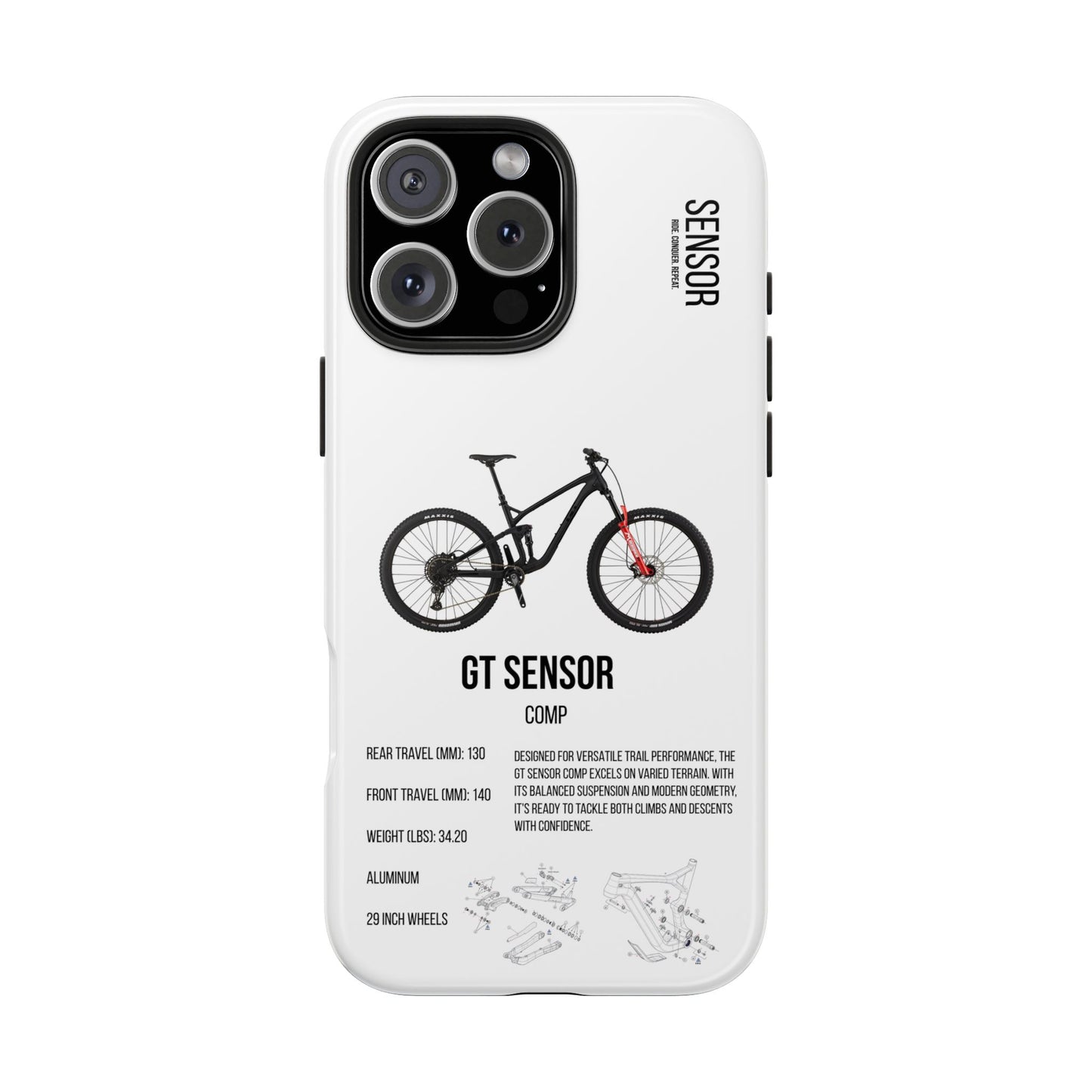 GT Sensor Comp Black Red Bomber