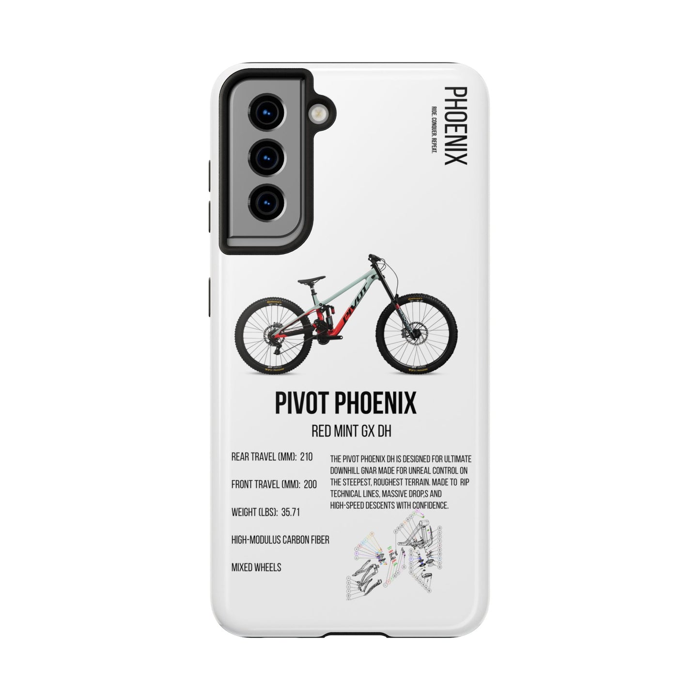 Pivot Phoenix Red Mint GX DH - Apexsend Co