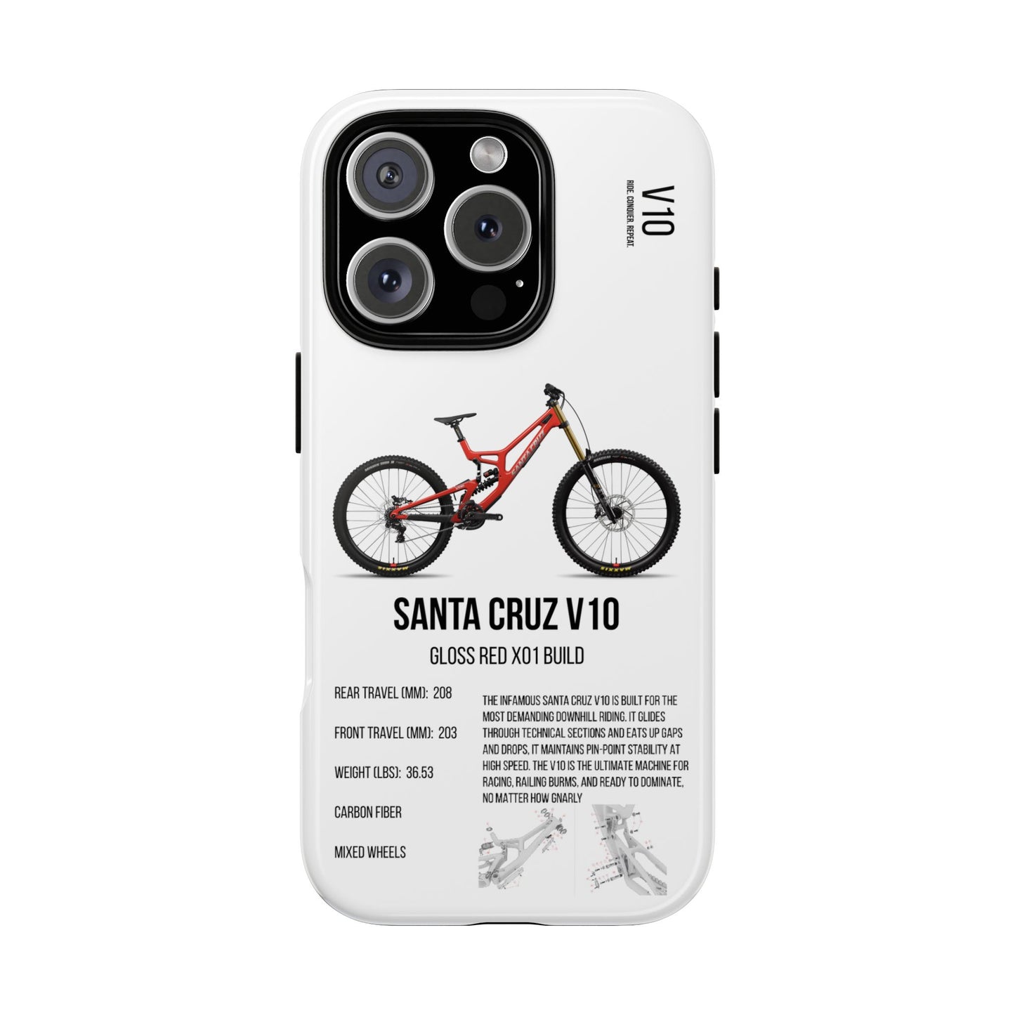 Santa Cruz V10 Gloss Red X01 Build