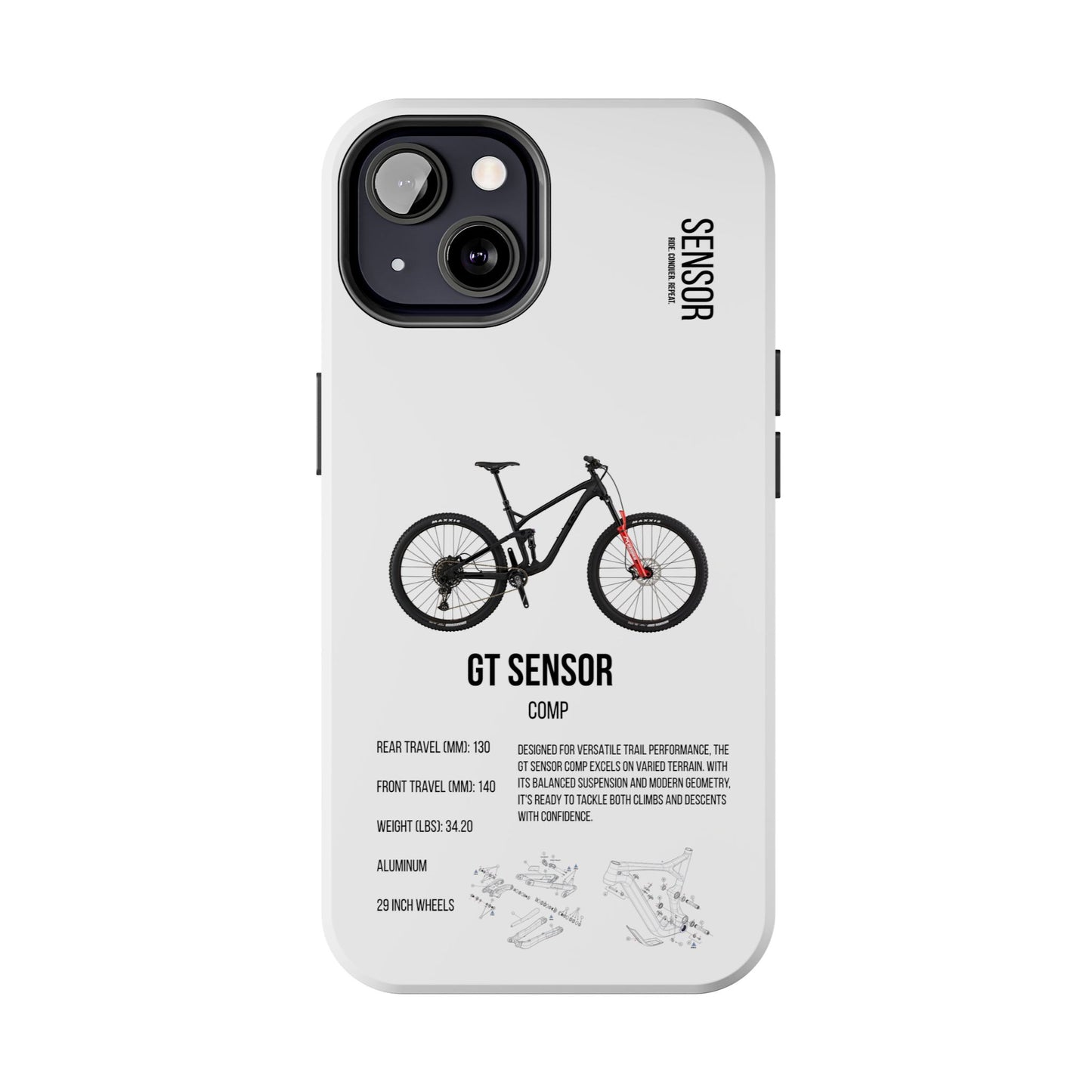 GT Sensor Comp Black Red Bomber