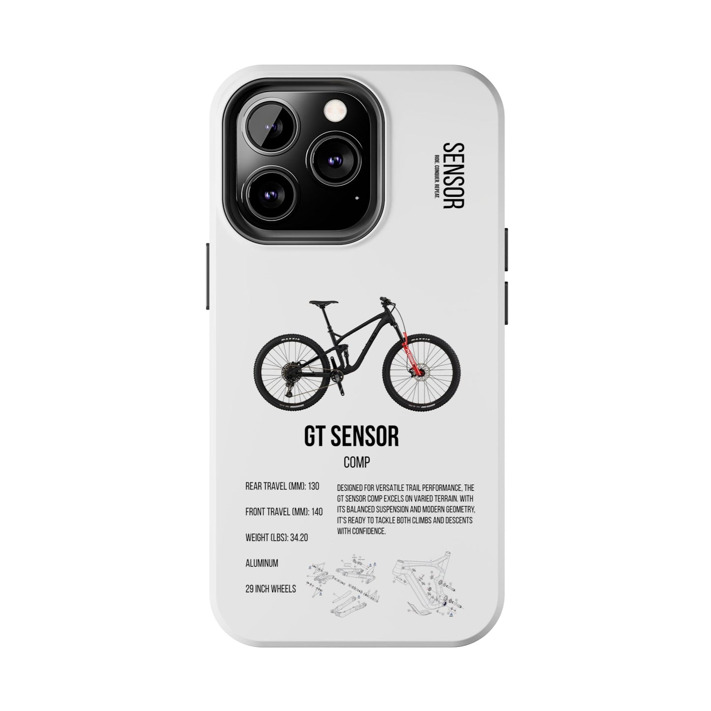 GT Sensor Comp Black Red Bomber