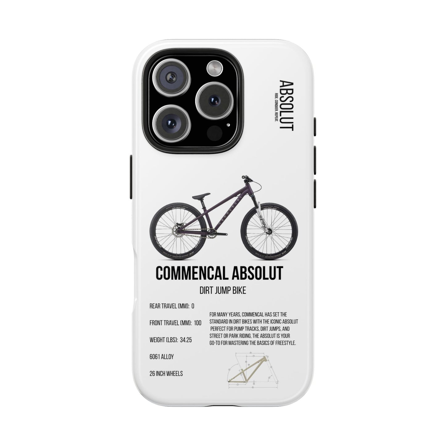 Commencal Absolut RS Metallic Purple 26 Silver Pike