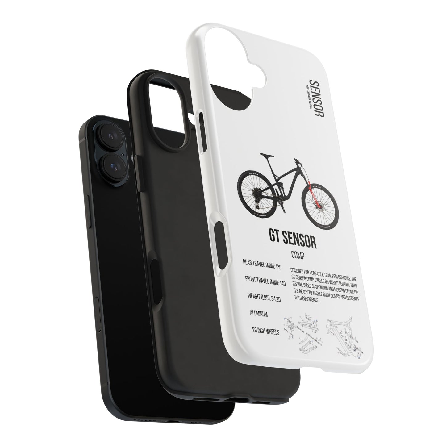 GT Sensor Comp Black Red Bomber