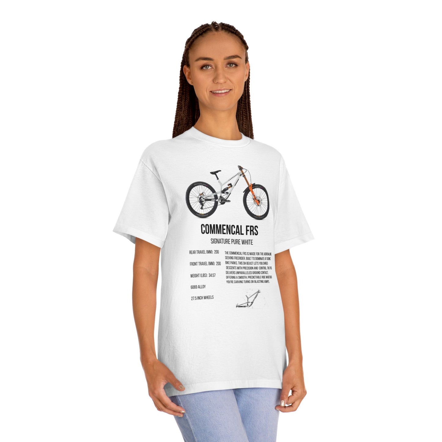 T Shirt - Commencal FRS Signature Pure White