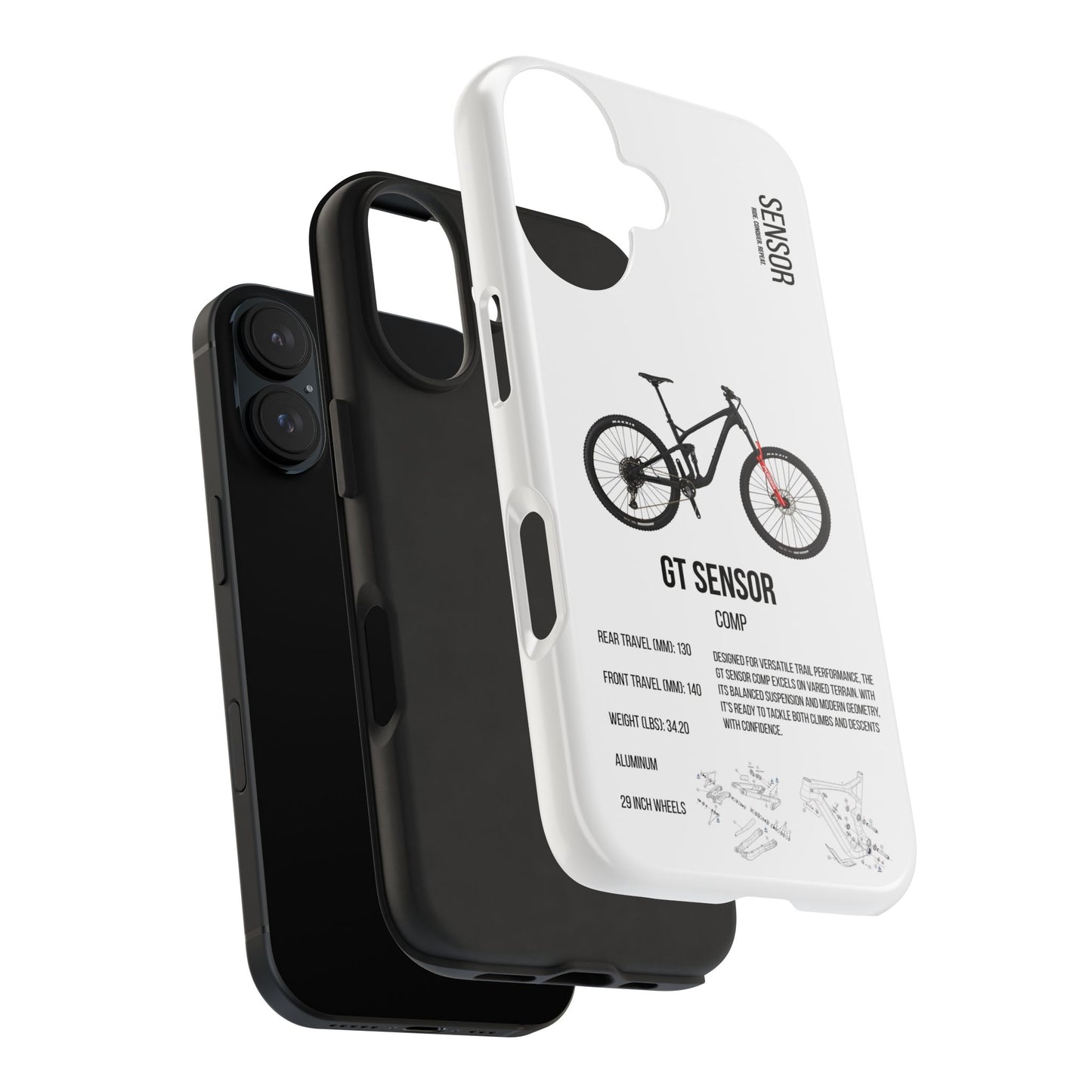 GT Sensor Comp Black Red Bomber