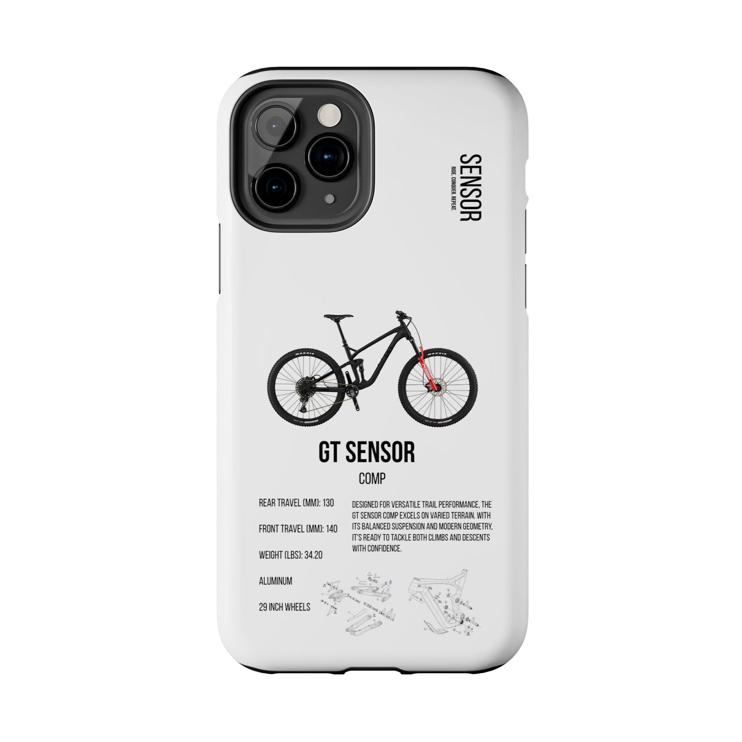 GT Sensor Comp Black Red Bomber