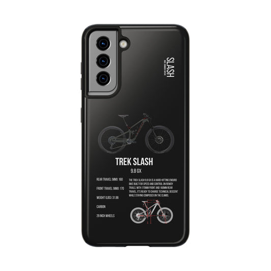 Black Backround Trek Slash 9.8 GX Lithium Grey