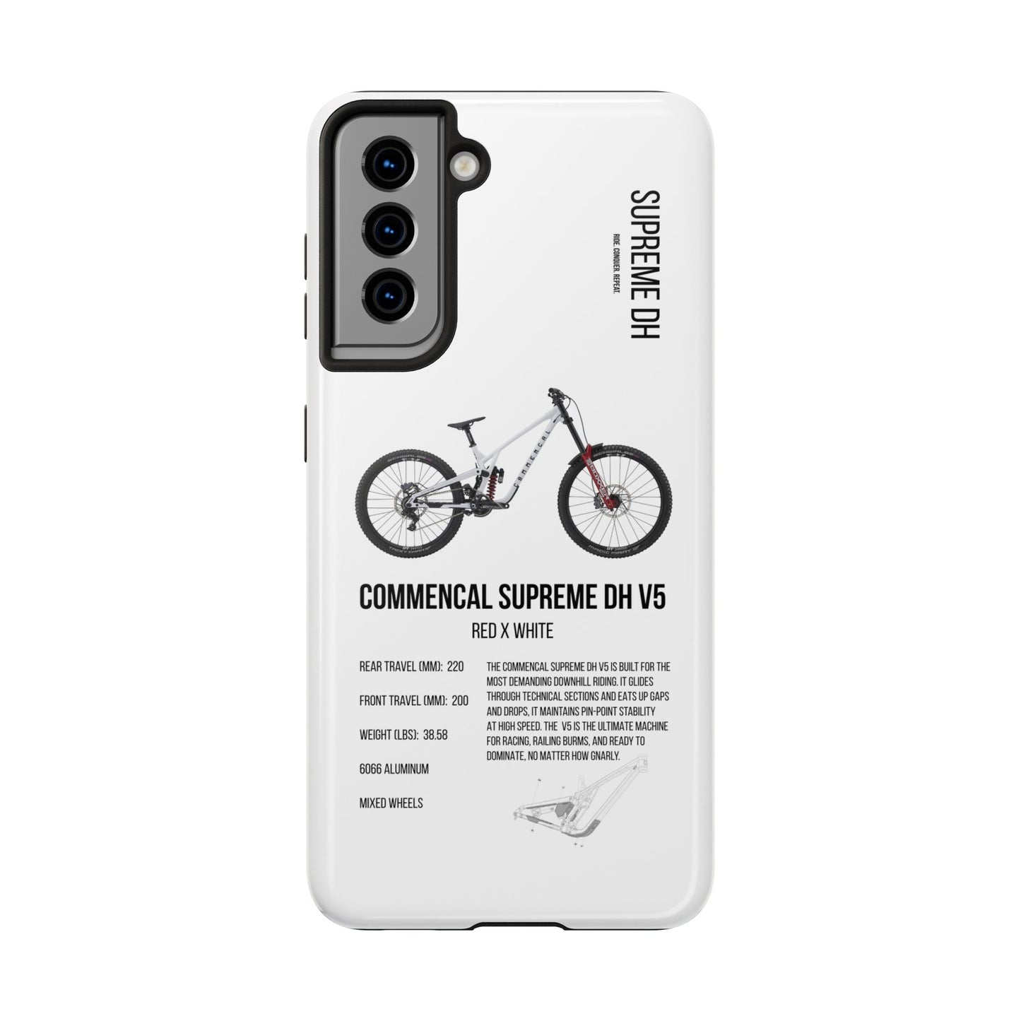 Commencal Supreme DH V5 Red X White