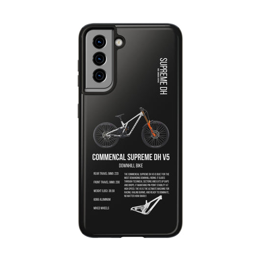 Black Backround Commencal Supreme DH V5 Signature