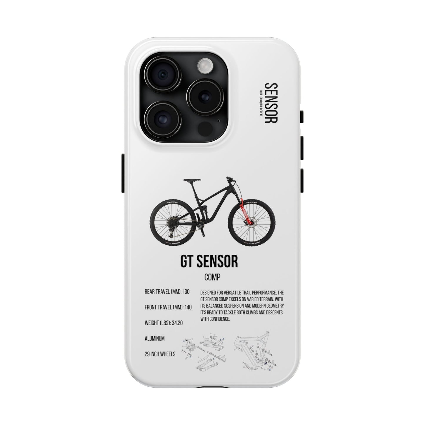 GT Sensor Comp Black Red Bomber