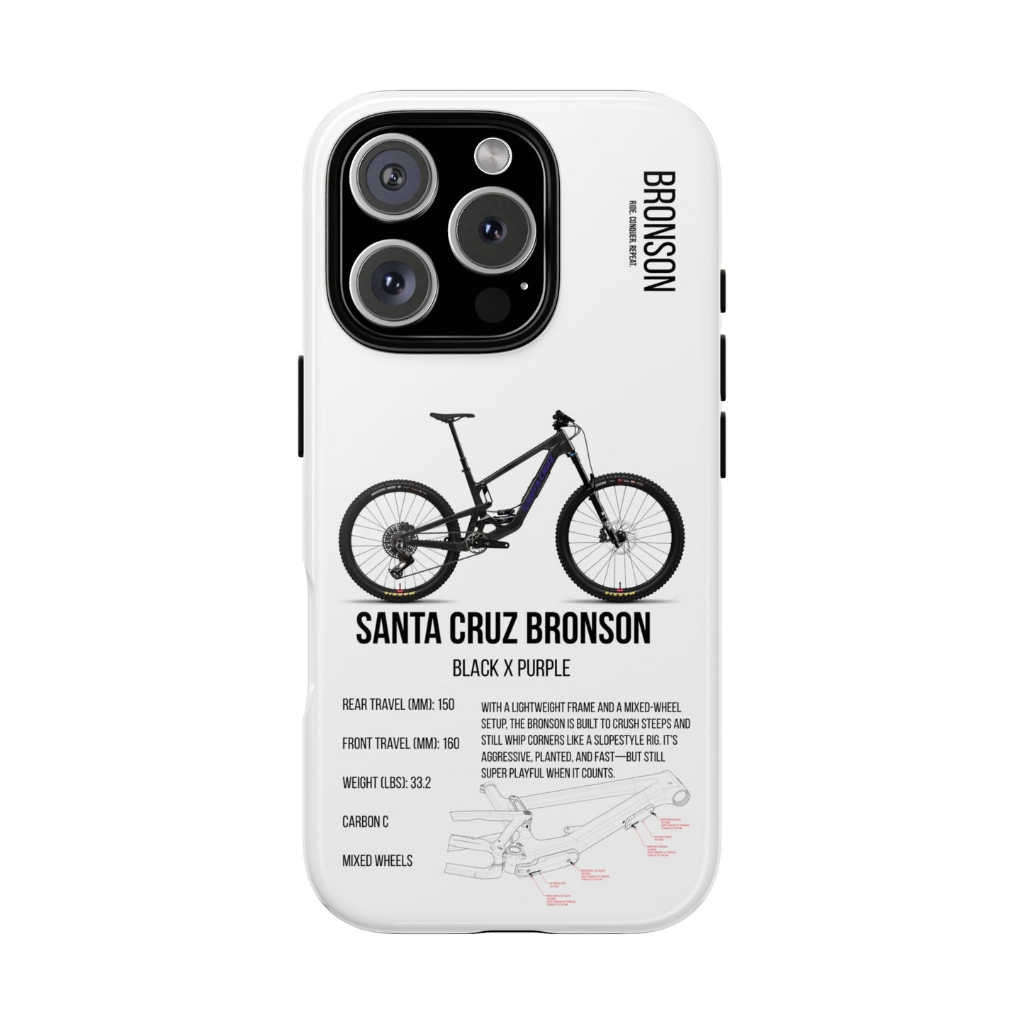 Santa Cruz Bronson Black/Purple
