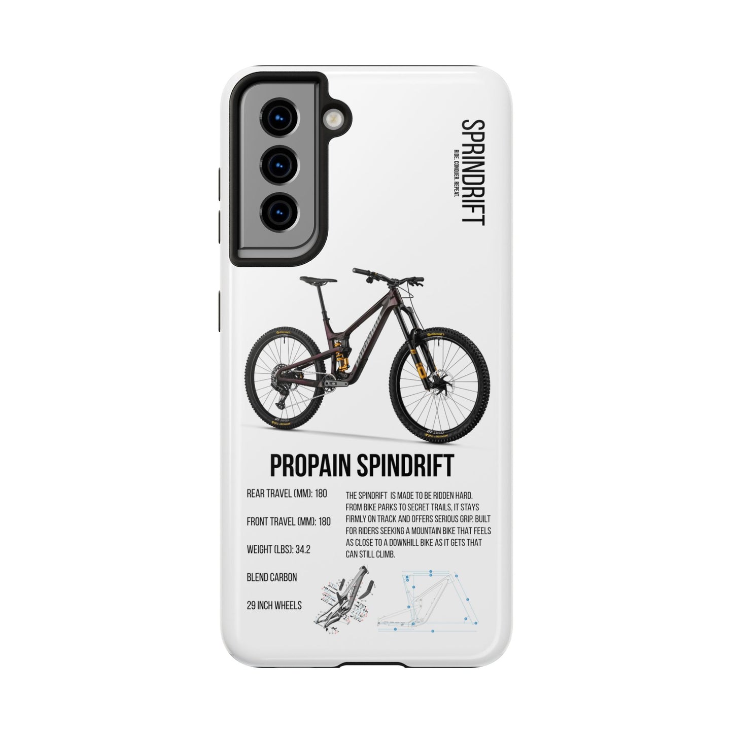 Propain Spindrift CF 5 Candy Red Swedish Gold