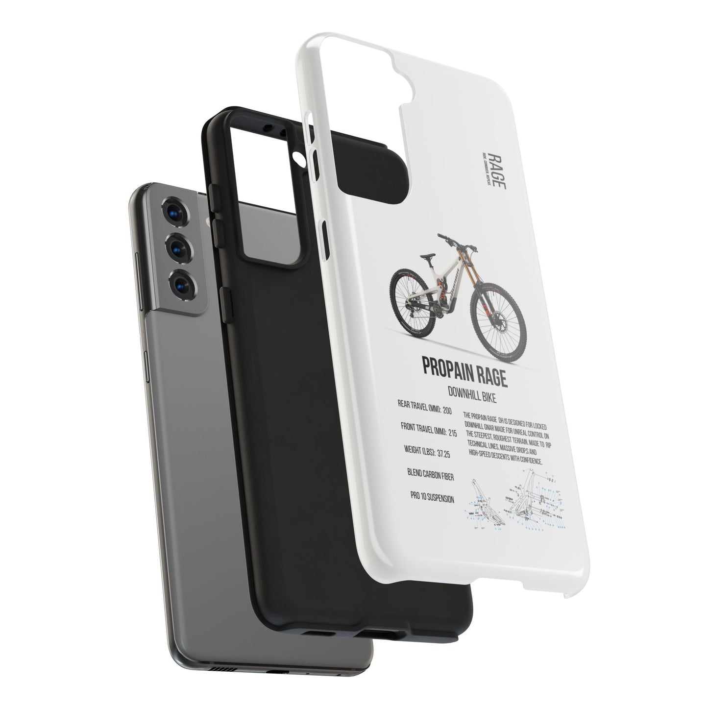 Propain Rage 3 CF Fox White Frame