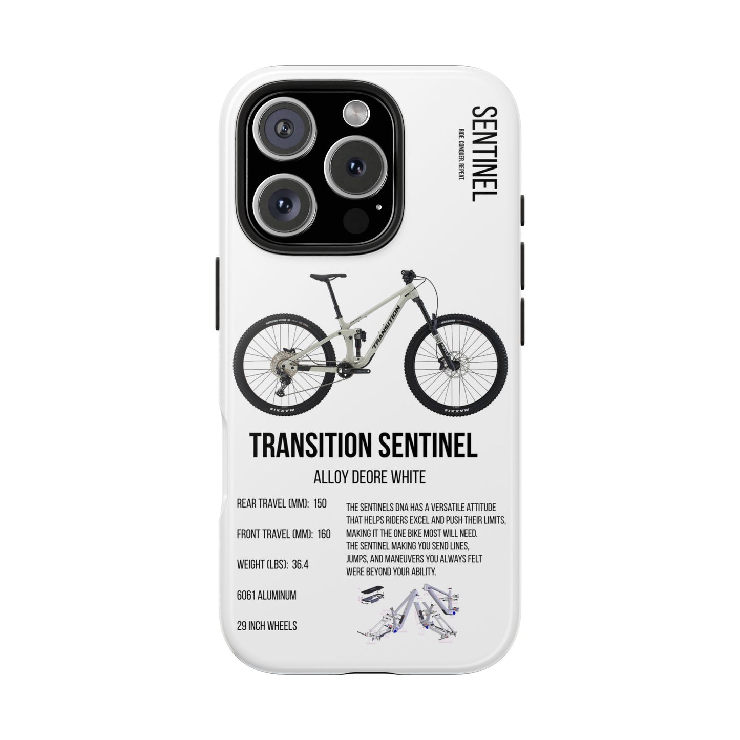 Transition Sentinel Alloy Deore White - Apexsend Co