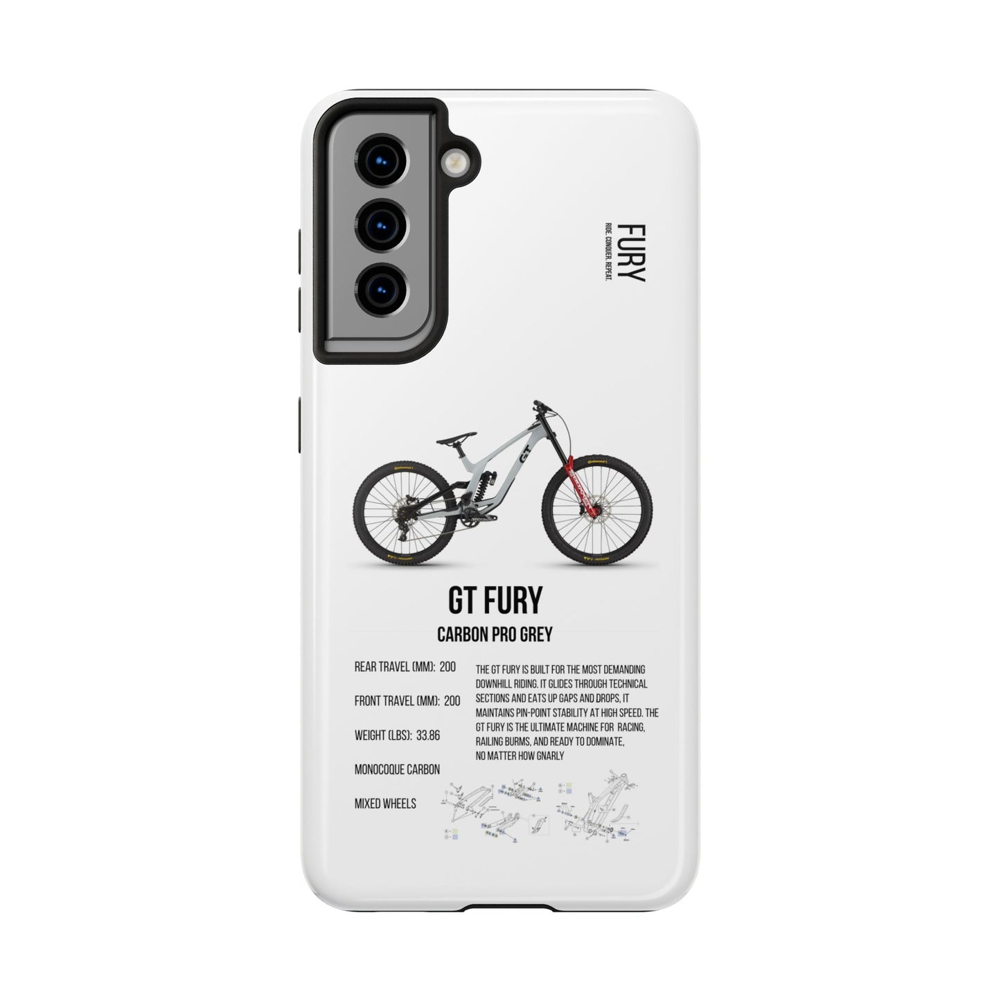 GT Bicycles Fury Carbon Pro Grey