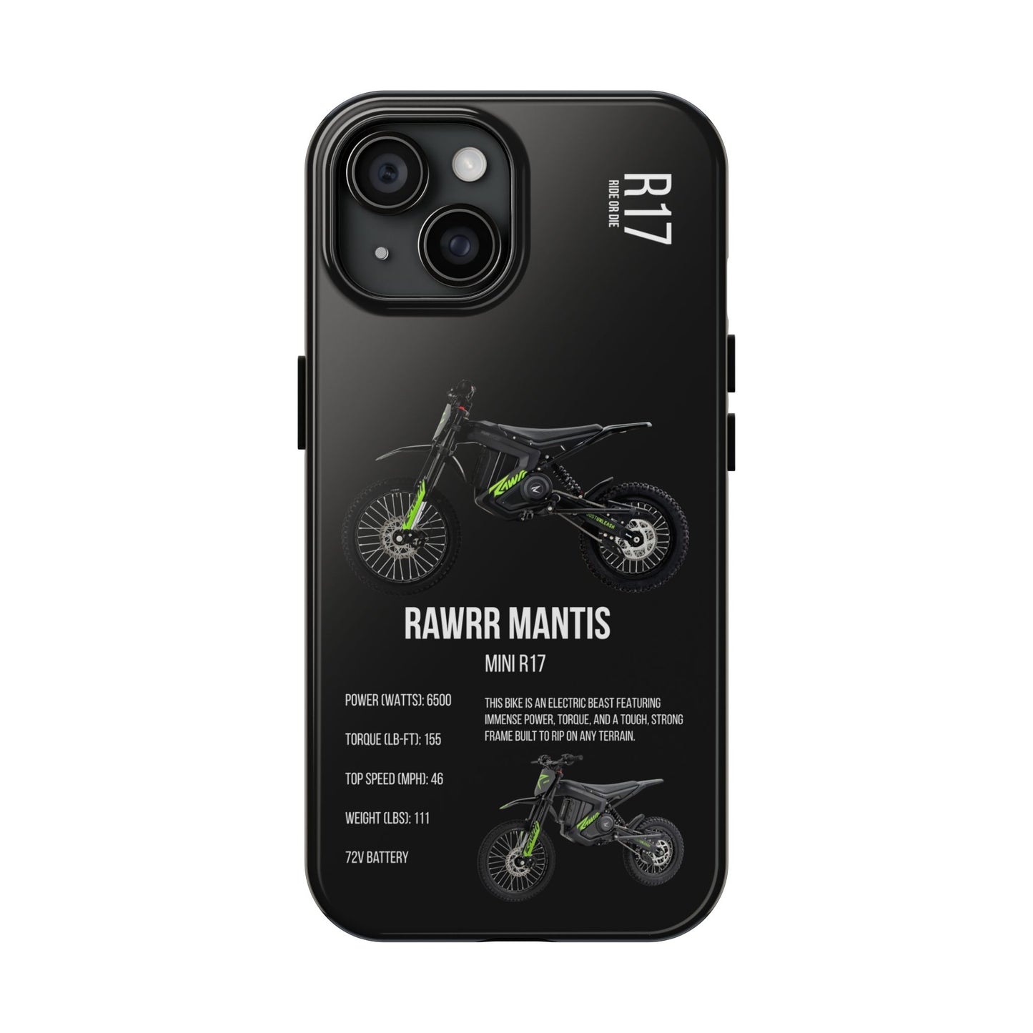 Black Backround Rawrr Mantis Mini R17