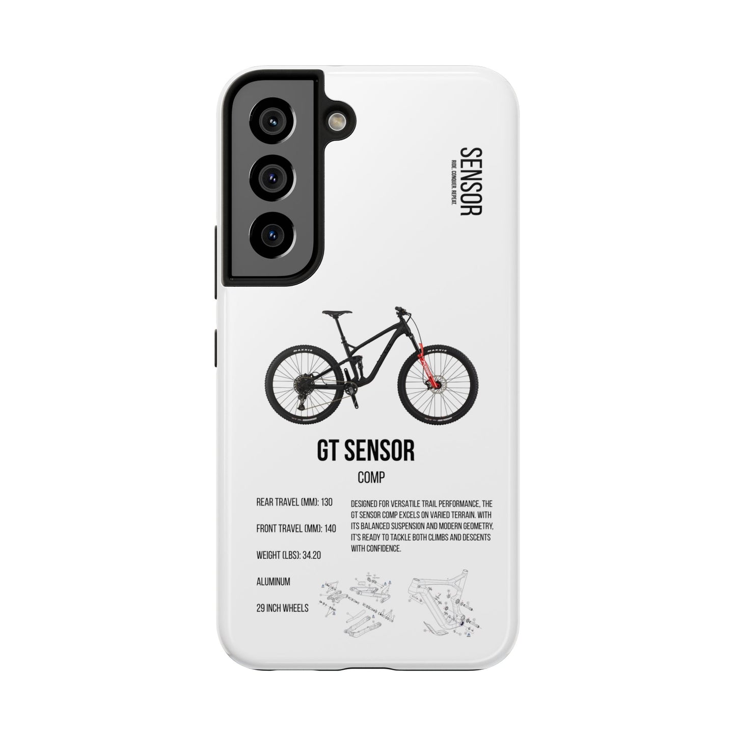 GT Sensor Comp Black Red Bomber