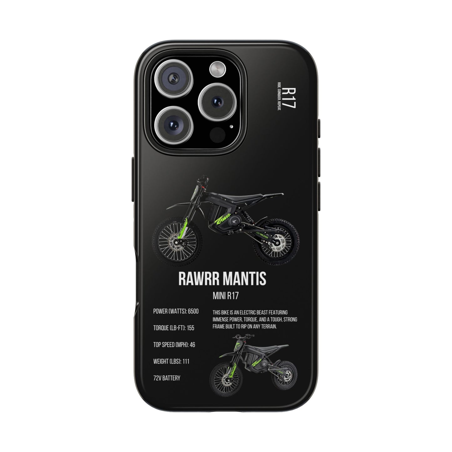 Black Backround Rawrr Mantis Mini R17