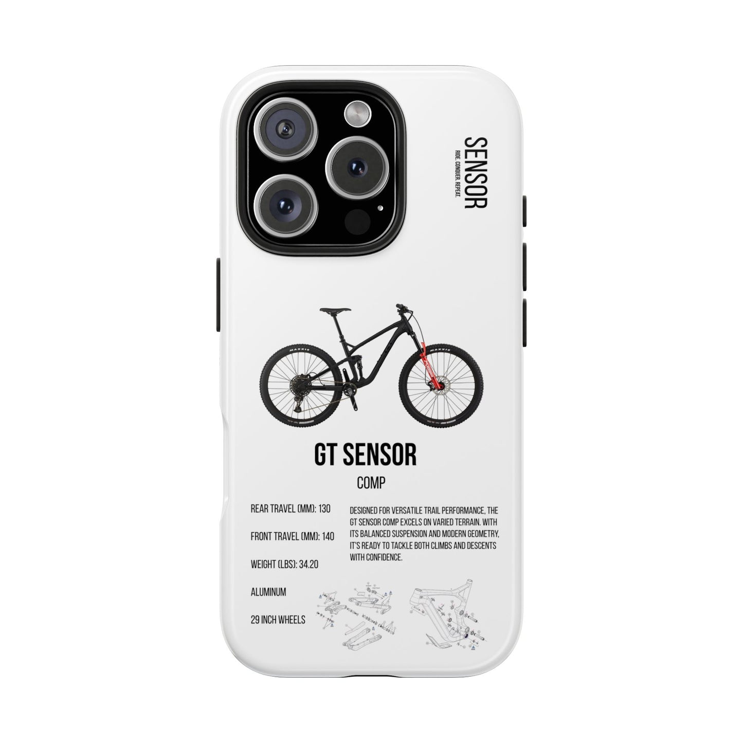 GT Sensor Comp Black Red Bomber