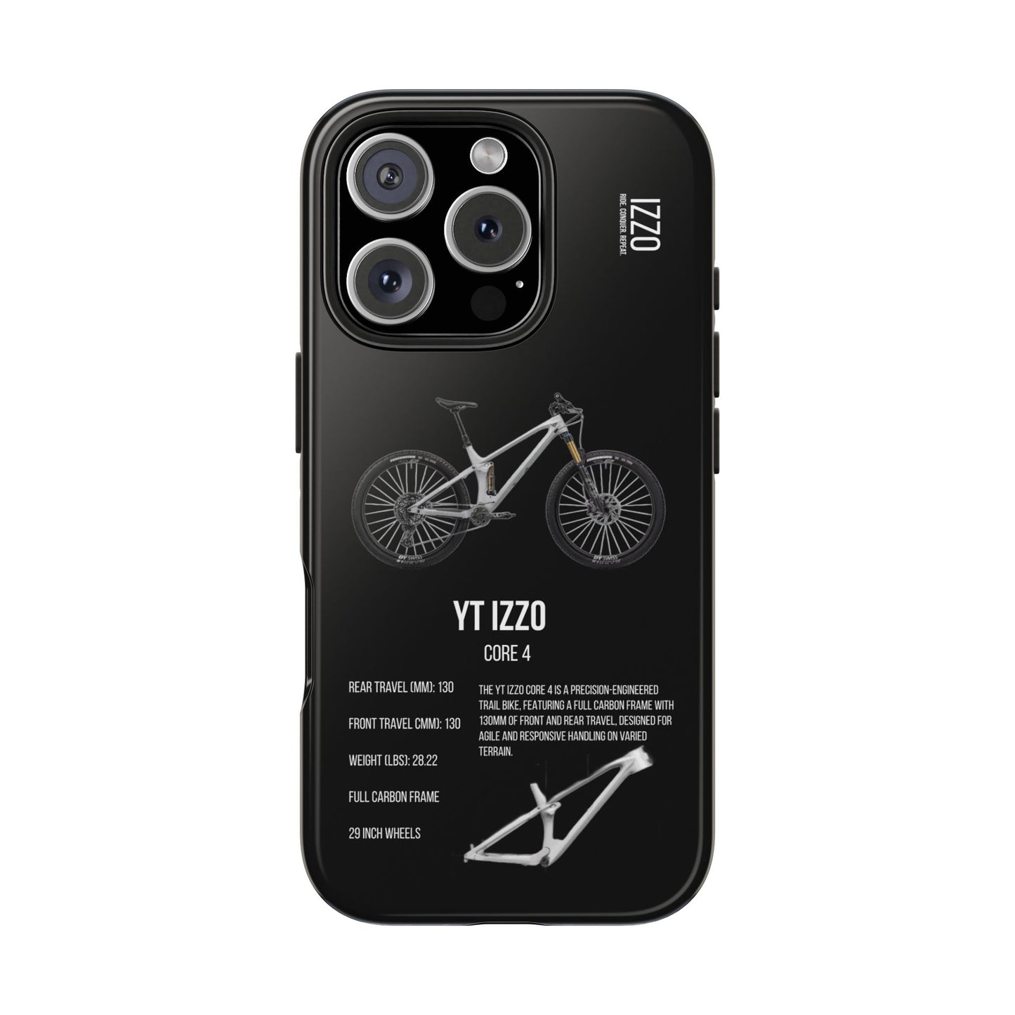 Black Backround YT Industries Izzo Core 4 Grey 2022
