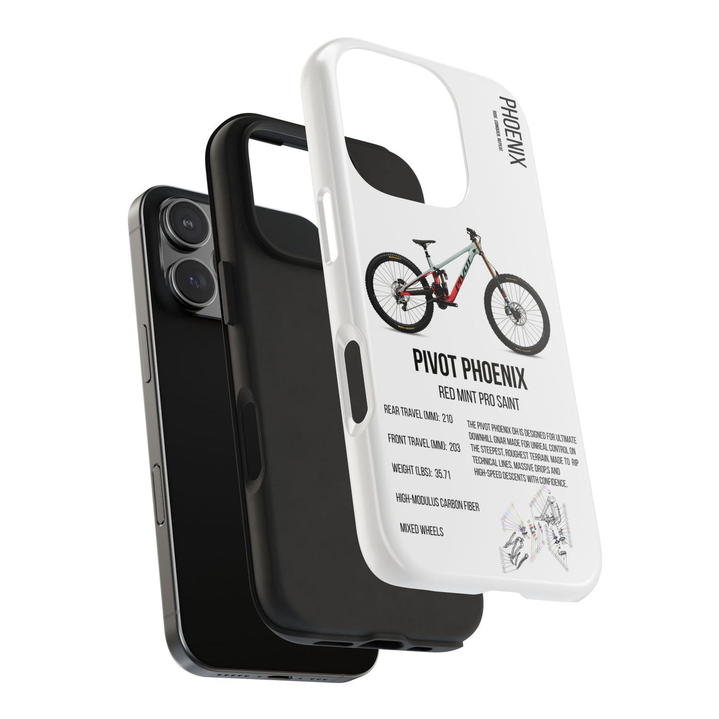 Pivot Phoenix DH Red Mint Pro Saint - Apexsend Co
