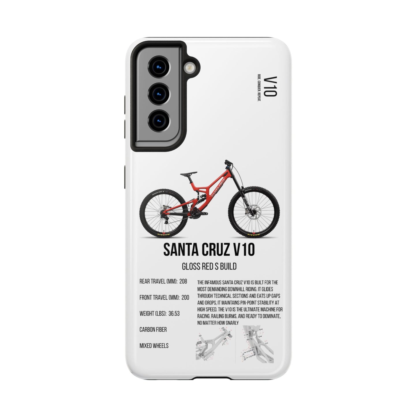 Santa Cruz V10 Gloss Red S Build