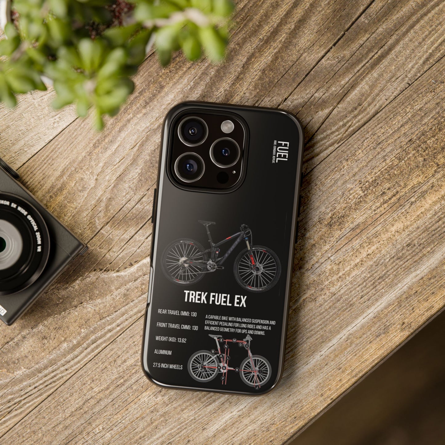 Black Backround Trek Fuel EX Red Fox 34