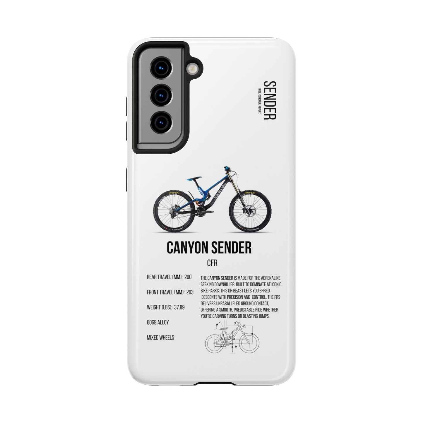 Canyon Sender Blue/Black