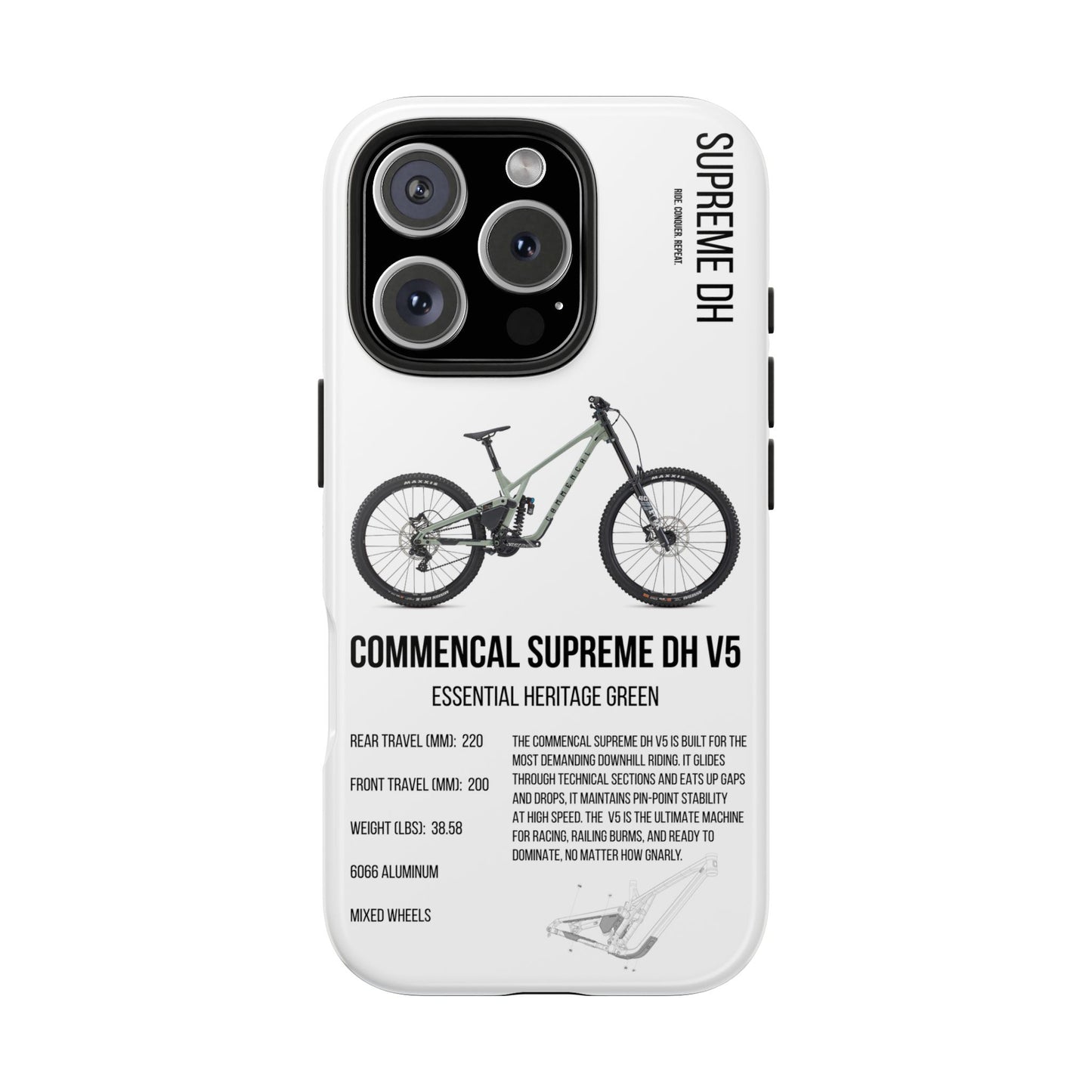 Commencal Supreme DH V5 Essential Heritage Green - Apexsend Co