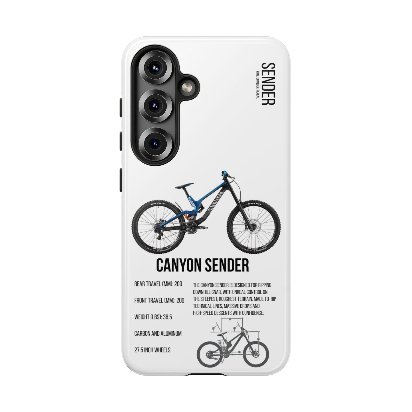 Canyon Sender Blue/Black