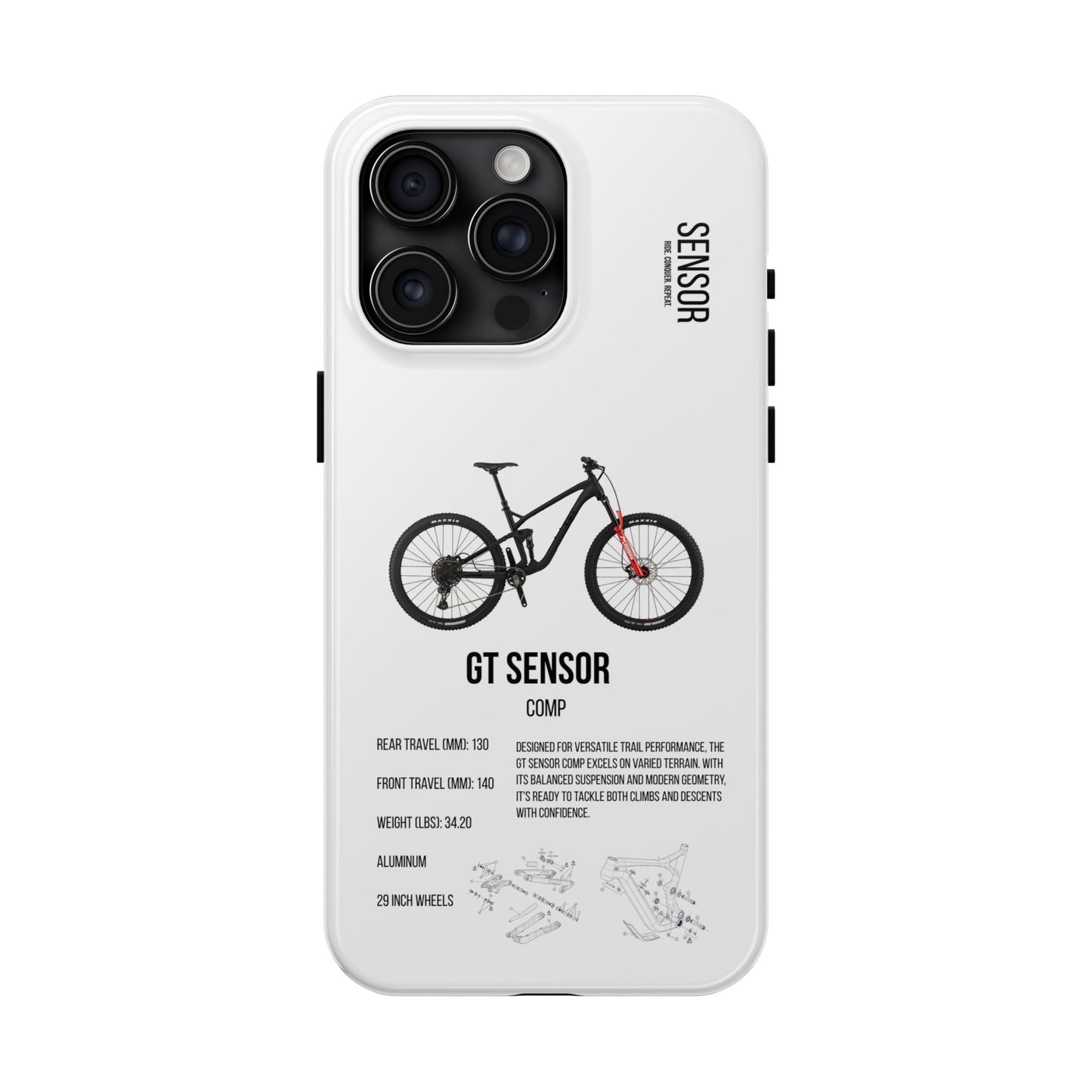 GT Sensor Comp Black Red Bomber