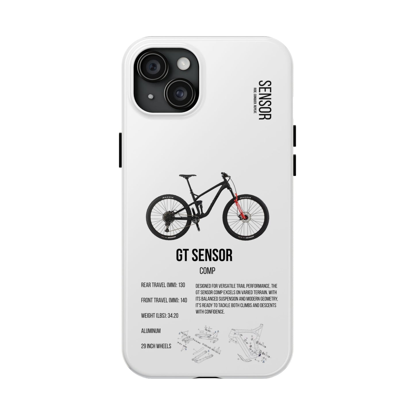 GT Sensor Comp Black Red Bomber
