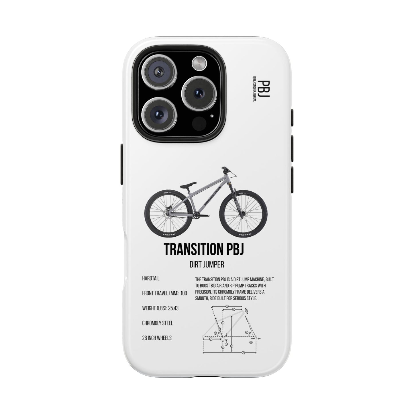 Transition PBJ Dirt Jumper Matte Grey
