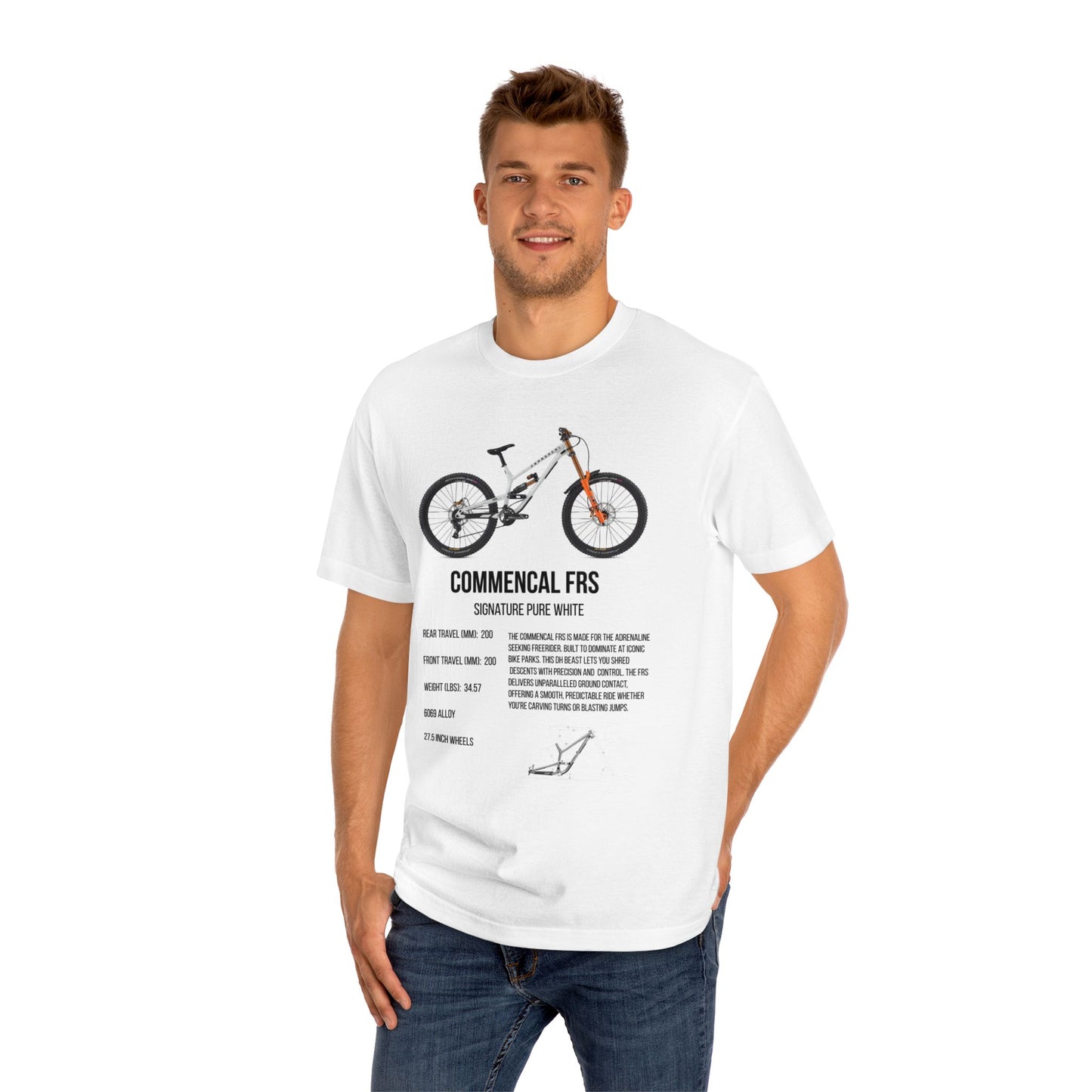 T Shirt - Commencal FRS Signature Pure White