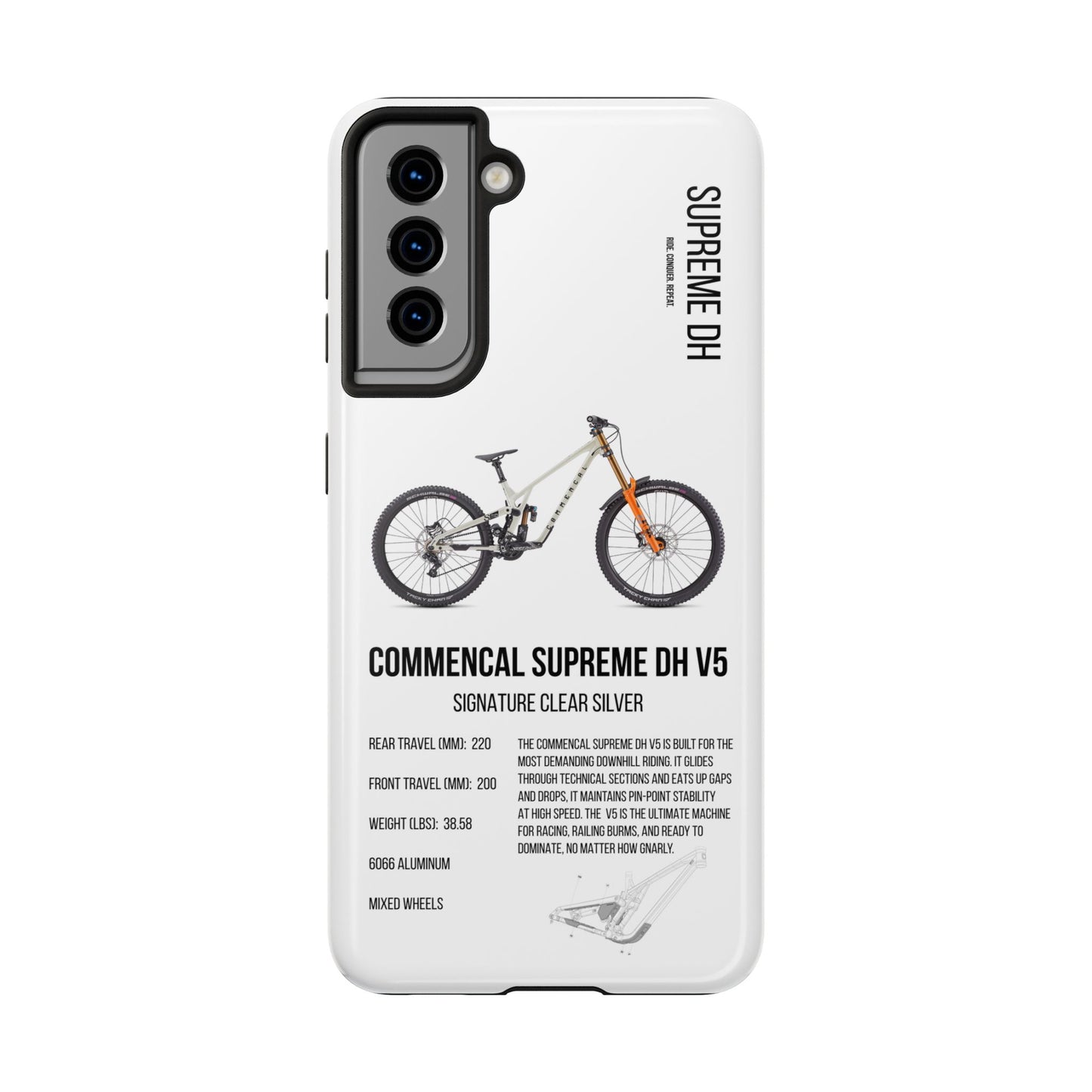 Commencal Supreme DH V5 Signature Clear Silver - Apexsend Co