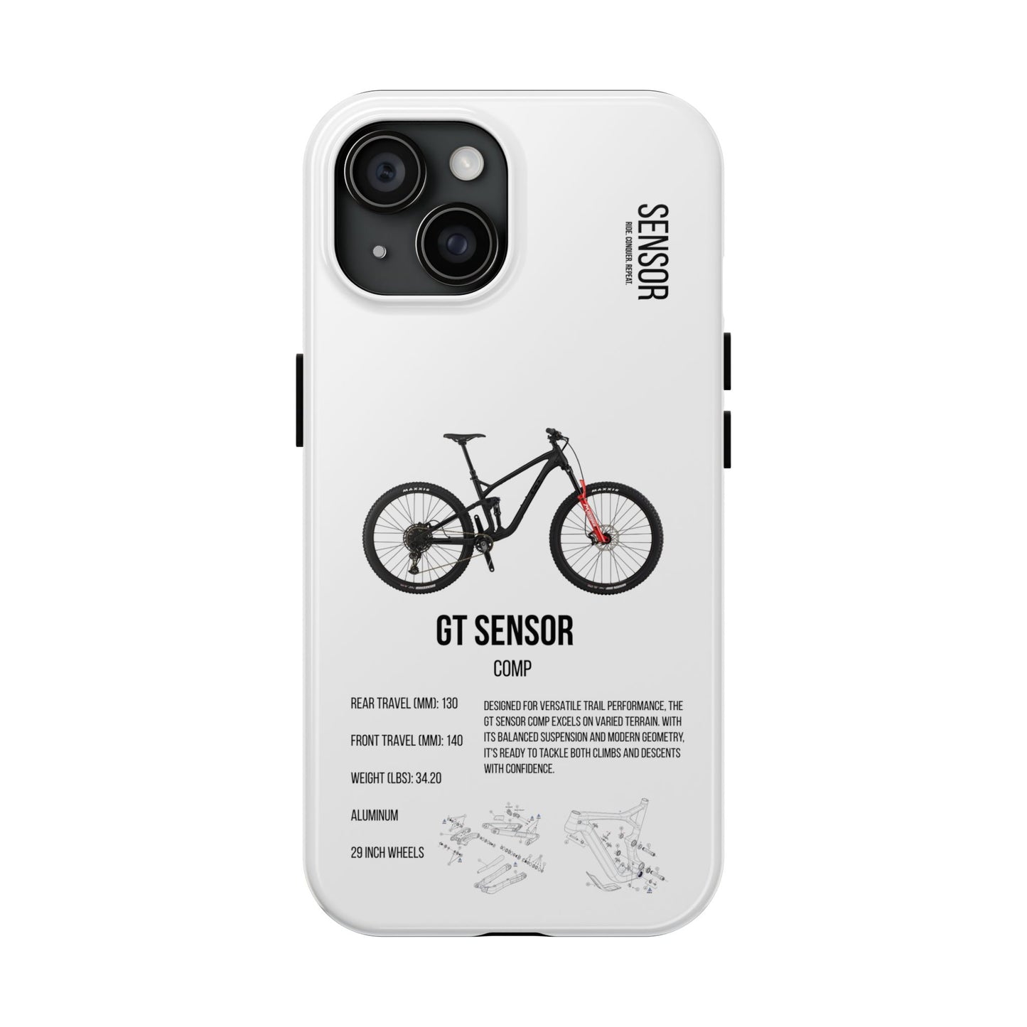 GT Sensor Comp Black Red Bomber