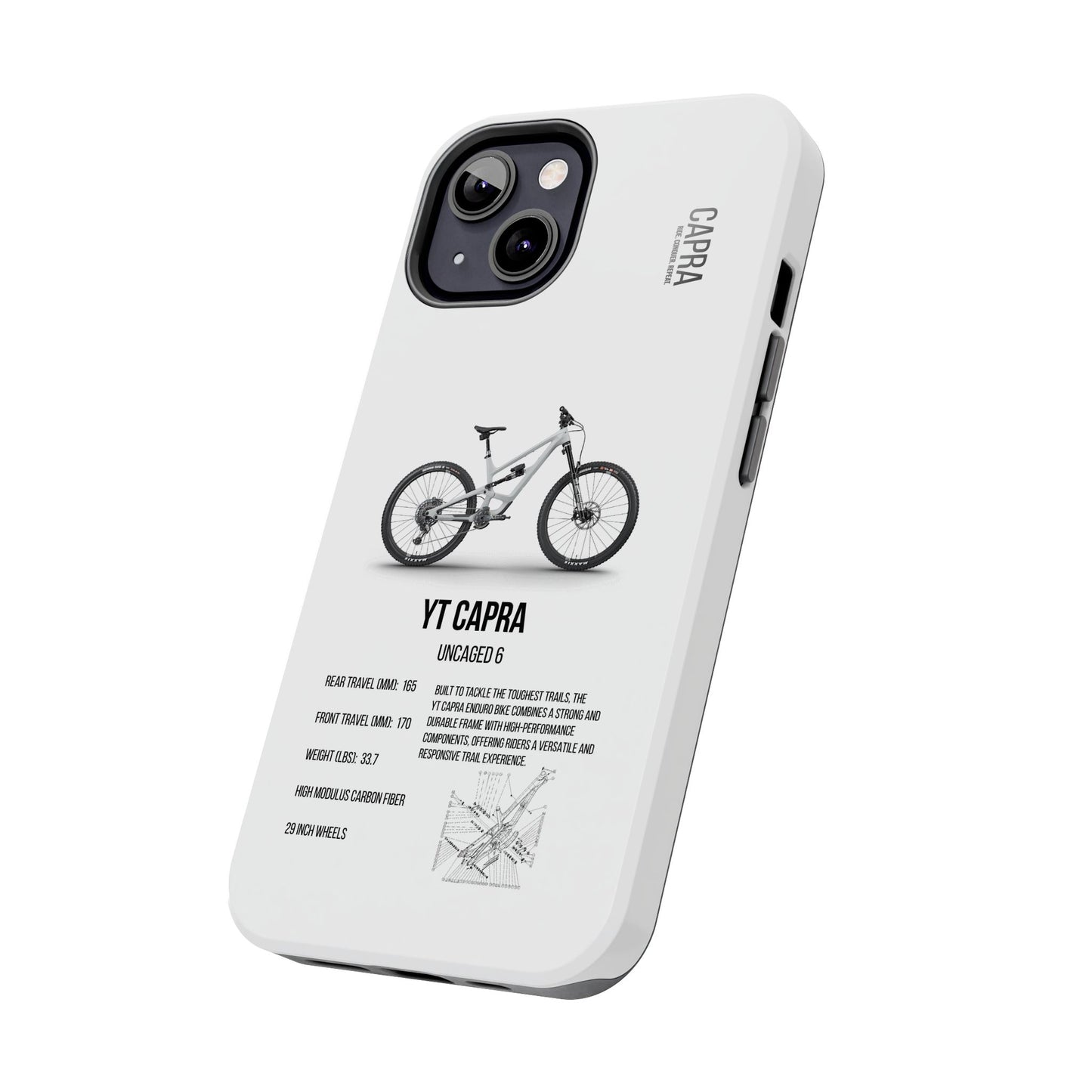 YT Industries Capra Uncaged 6 White W/ Rockshox