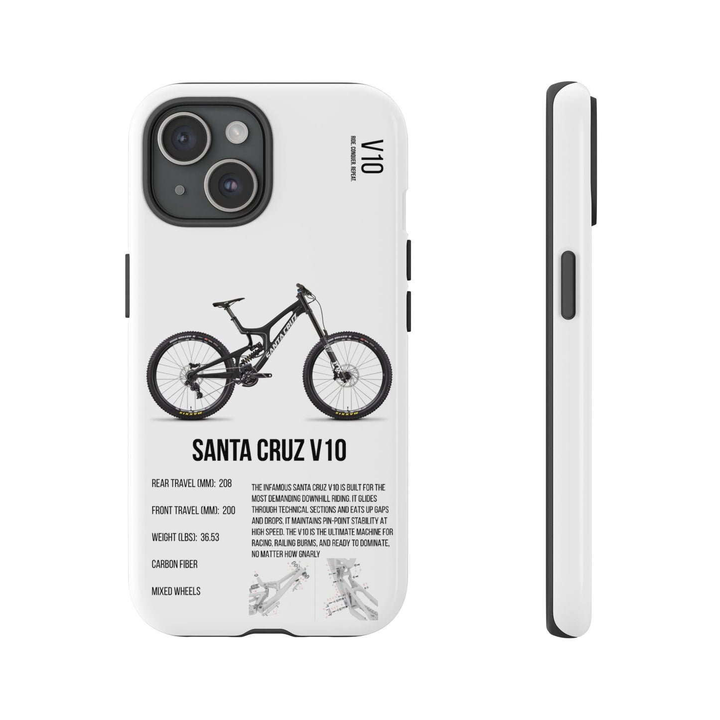 Santa Cruz V10 Carbon / White