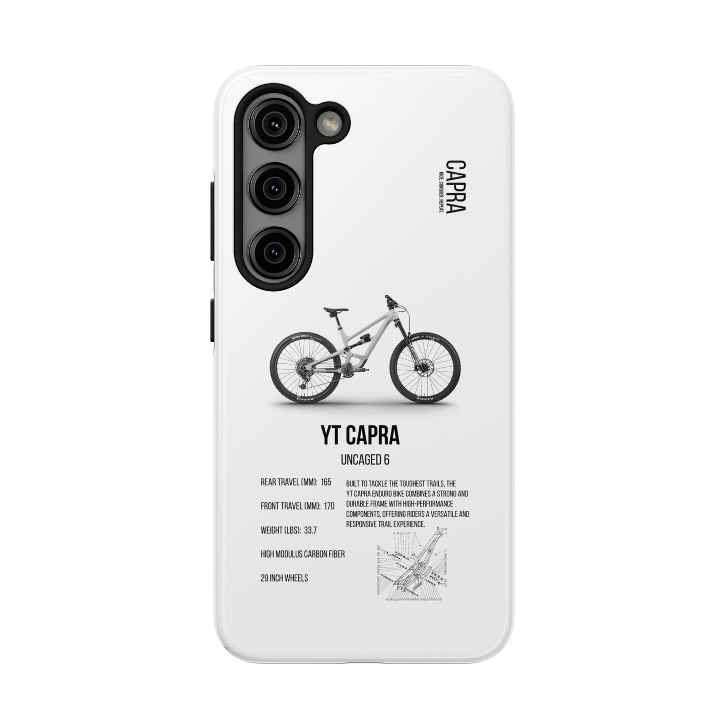 YT Industries Capra Uncaged 6 White W/ Rockshox