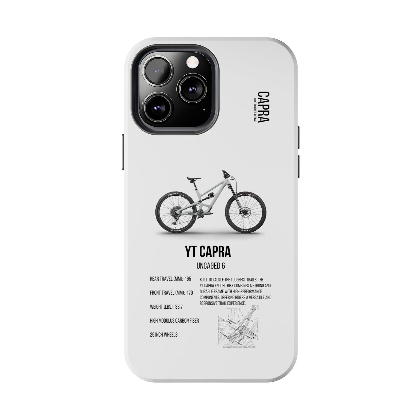 YT Industries Capra Uncaged 6 White W/ Rockshox