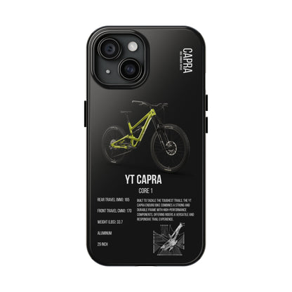 Black Backround YT Capra Core 1 Sludge Green