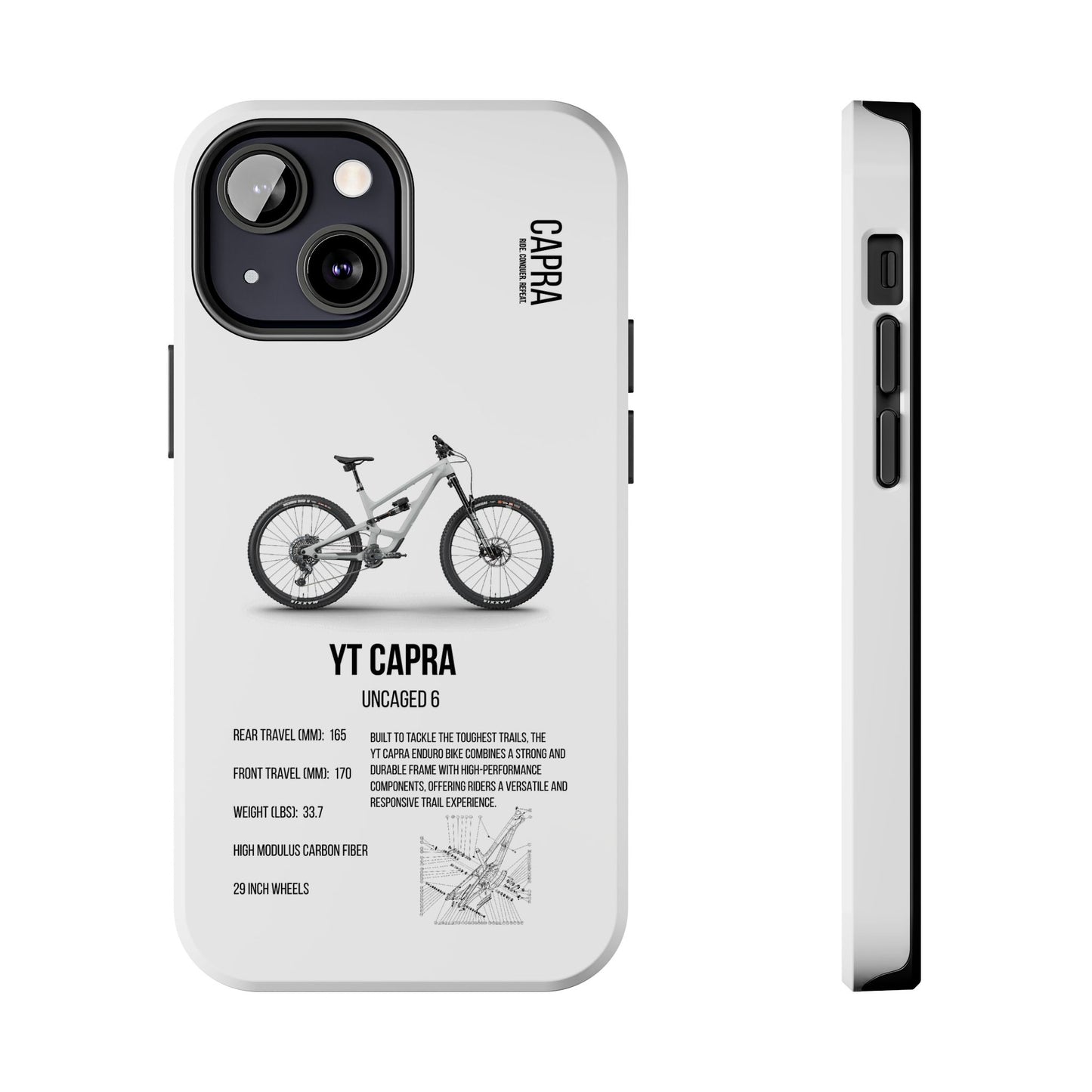 YT Industries Capra Uncaged 6 White W/ Rockshox