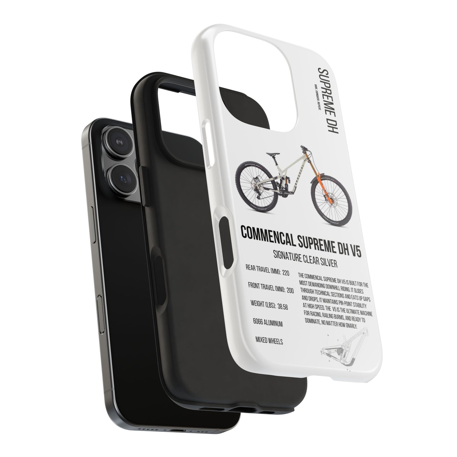Commencal Supreme DH V5 Signature Clear Silver - Apexsend Co