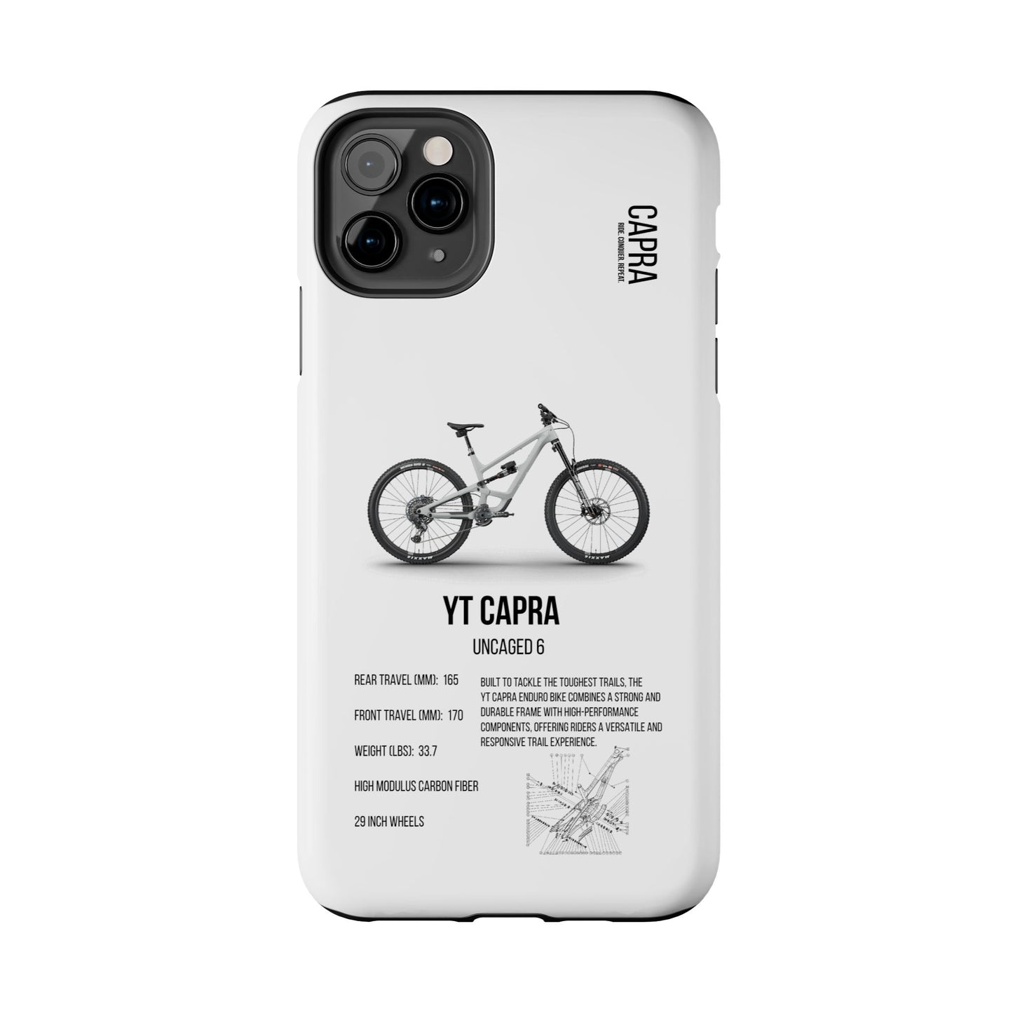 YT Industries Capra Uncaged 6 White W/ Rockshox
