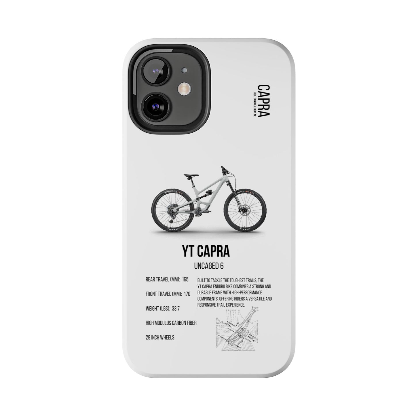 YT Industries Capra Uncaged 6 White W/ Rockshox