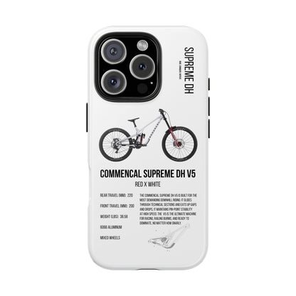Commencal Supreme DH V5 Pure White Rockshox Red X White