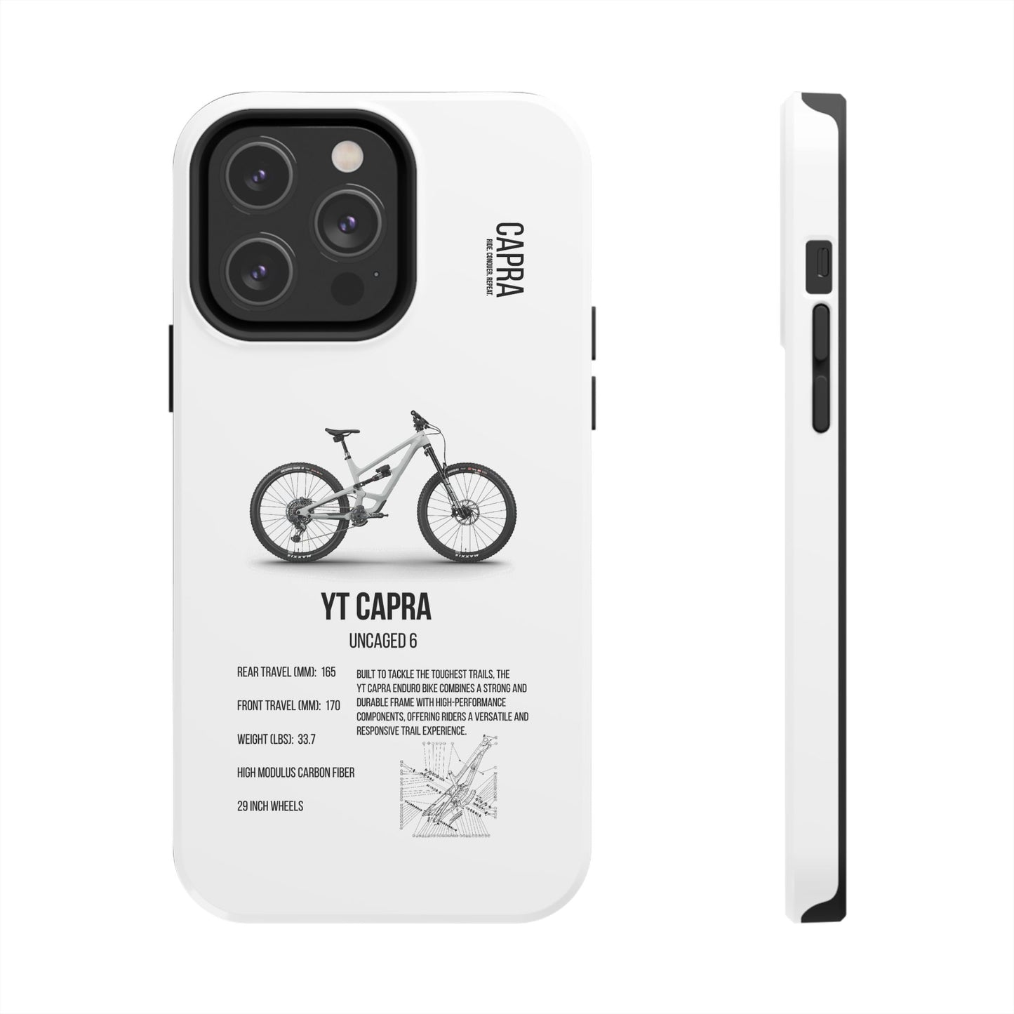 YT Industries Capra Uncaged 6 White W/ Rockshox