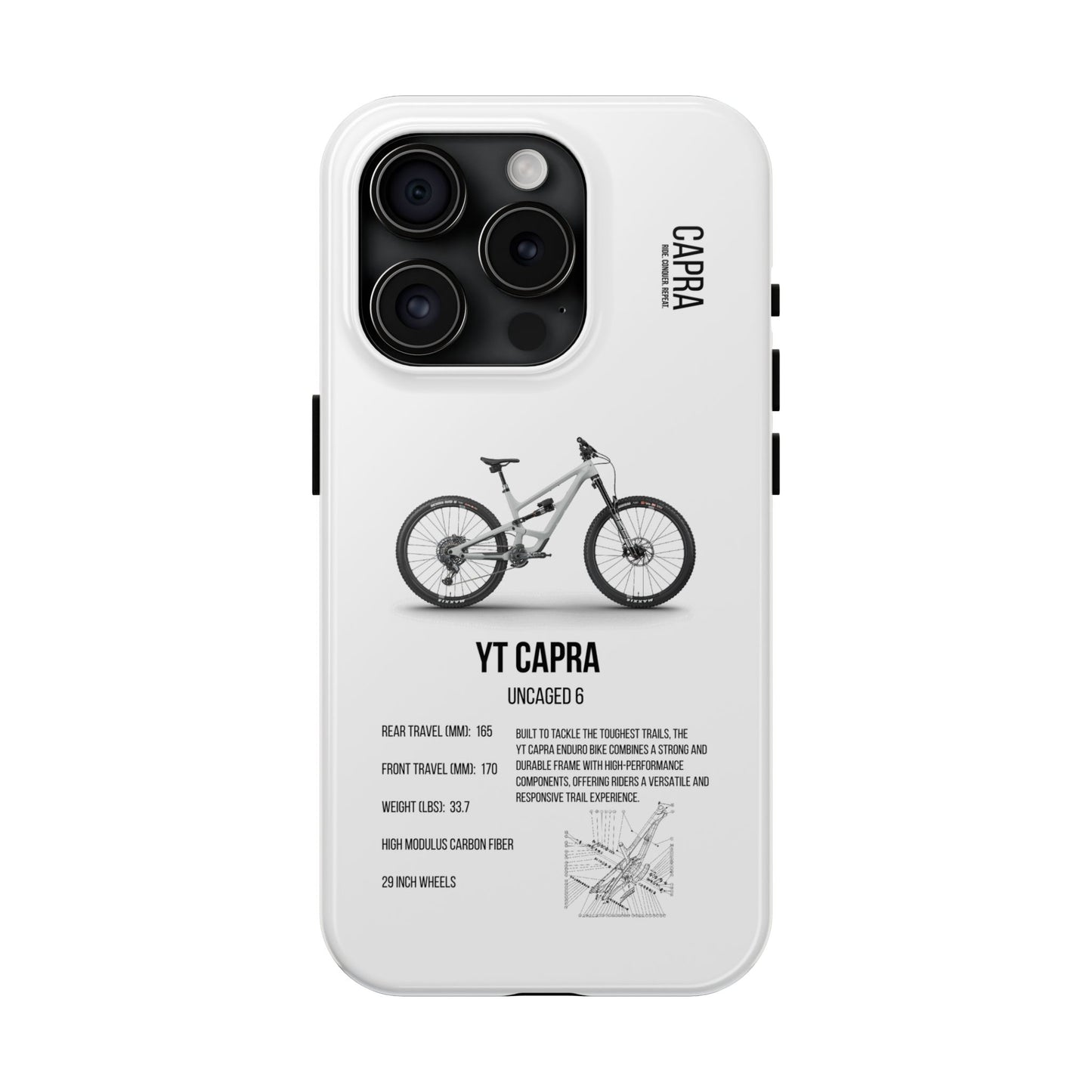 YT Industries Capra Uncaged 6 White W/ Rockshox