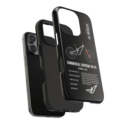Black Backround Commencal Supreme DH V5 Signature